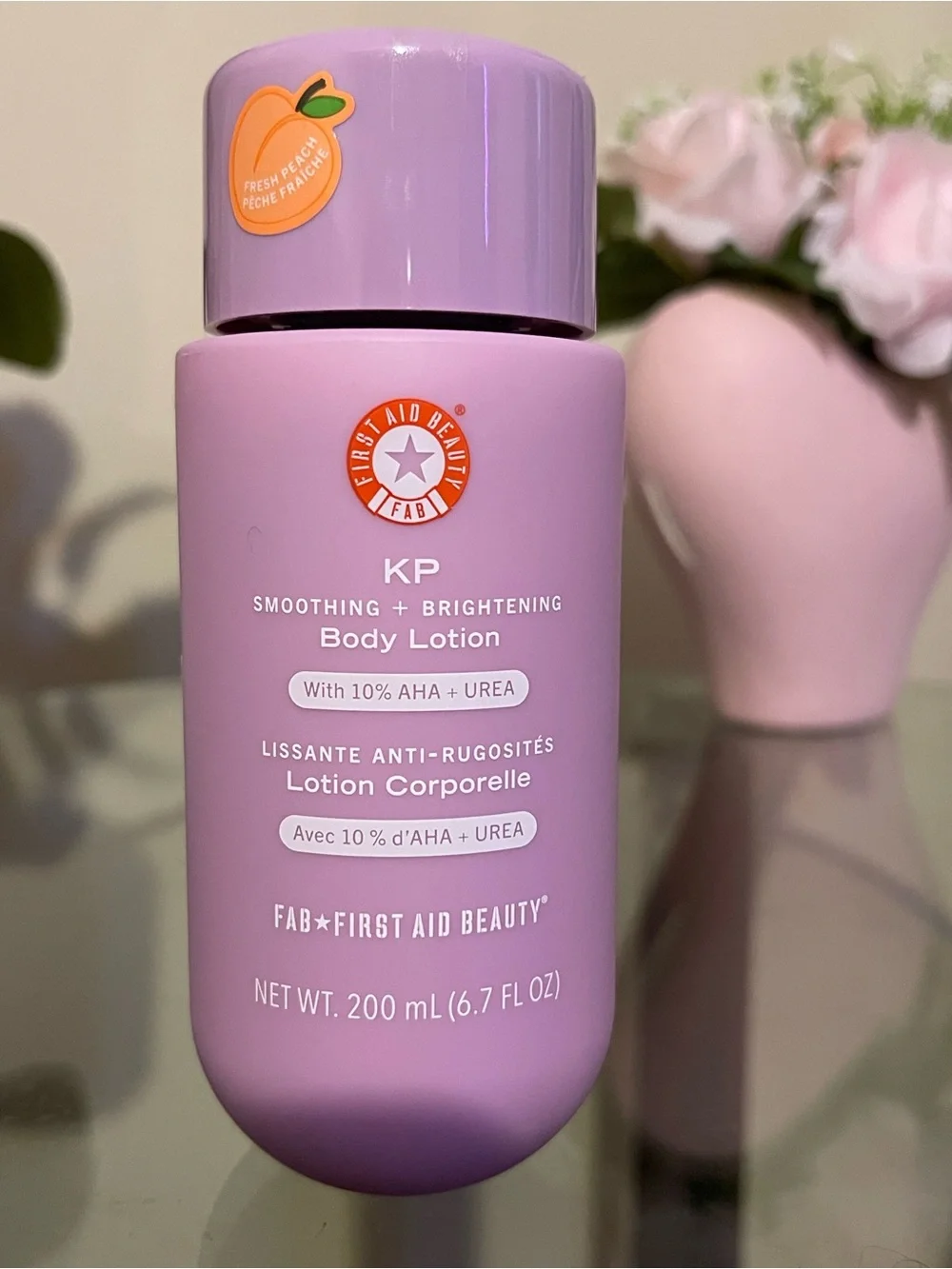 First Aid Beauty KP Smoothing + Brightening Body Lotion - Lavender Pink